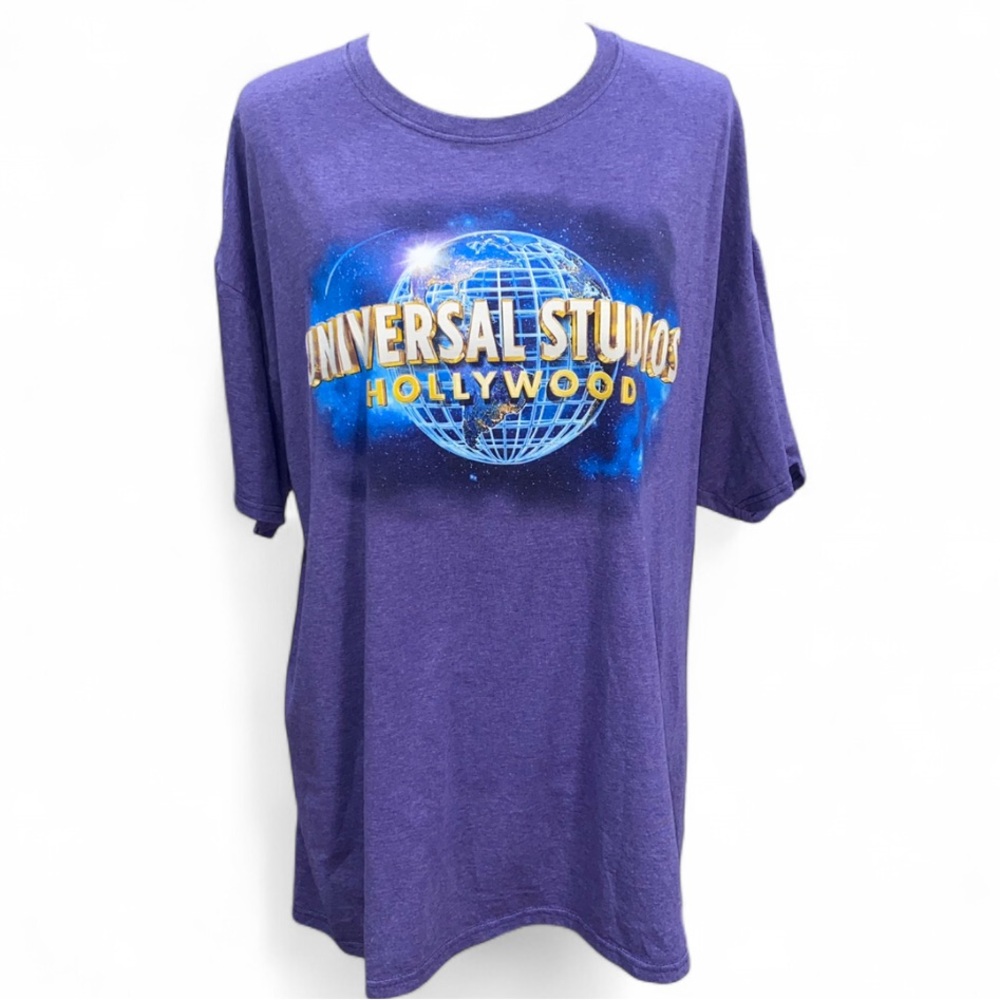 Universal Purple Tee with Hollywood Graphic